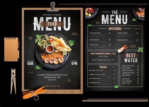 restaurant menu design food menu design menus  design