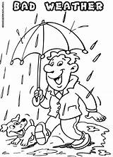 Weather Rainy Drawing Pages Coloring Getdrawings sketch template