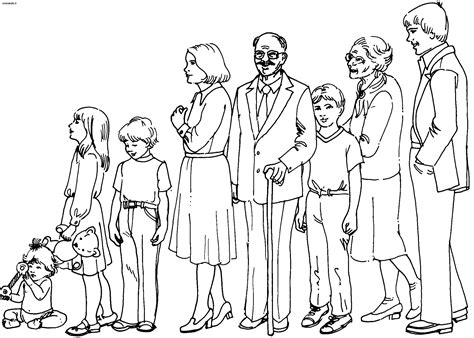 family  characters  printable coloring pages