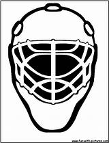 Goalie Mask Hockey Coloring Clipart Svg Simple Gear Pages Template Vector Ice Protection Cliparts Helmet Fun Silhouette Illustration Zach Kids sketch template