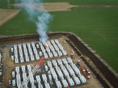tesla megapack  fire  minor incident  battery storage site  australia energy storage