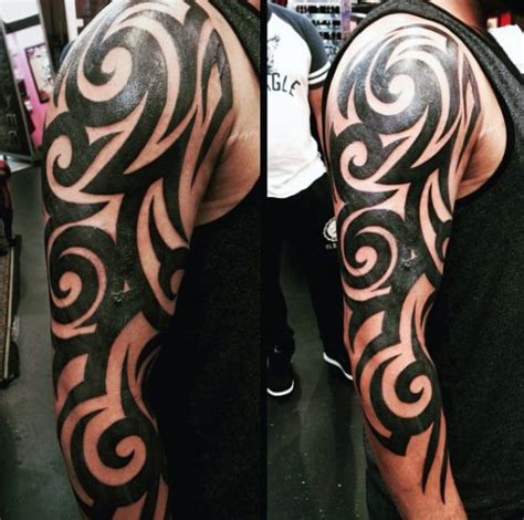 90 Tribal Sleeve Tattoos For Men Manly Arm Design Ideas