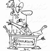 Complaints Cartoon Businessman Outlined Beat Desk Coloring Complaint Clipart Royalty Stock sketch template
