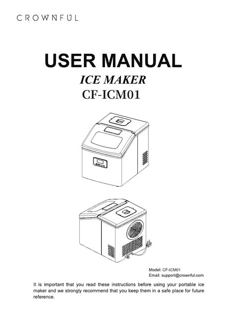 user manual crownful hzb fsl ice maker machine  lcd manualsfile
