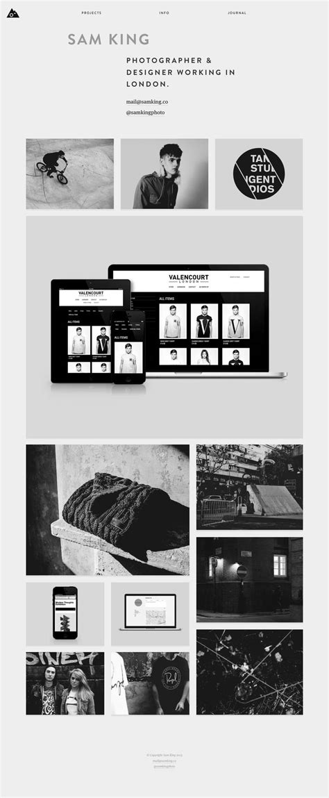 sam kings  portfolio lovely responsive website layout design
