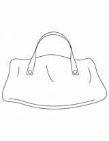 Bag Hand Coloring sketch template
