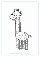 Giraffe Colouring Pages African Animals Animal Become Member Log Village Activity Explore sketch template