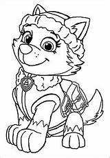 Patrol Everest Paw Coloring Pages Getcolorings sketch template