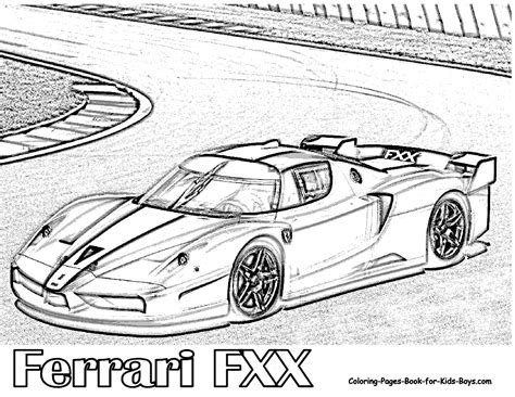 ferrari coloring pages ferrari fxx cars coloring pages race car