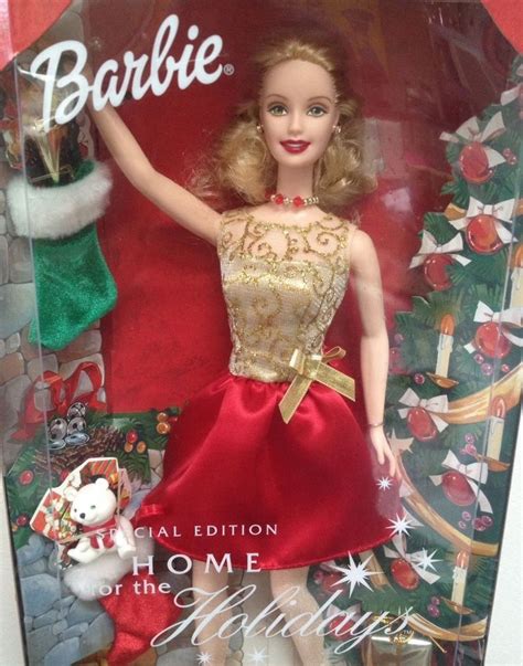 barbie home for the holidays doll 2001 mattel target special edititon