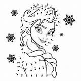 Dots Elsa Connect Printable Frozen Printablee Printables Via sketch template