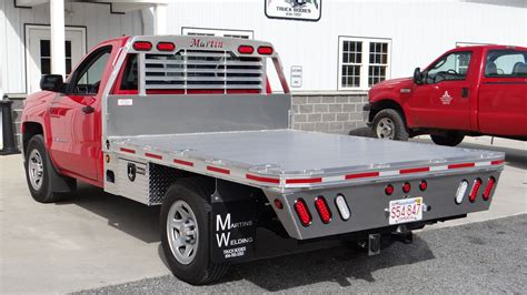 martin truck bodies creates quality custom aluminum flatbed bodies      york