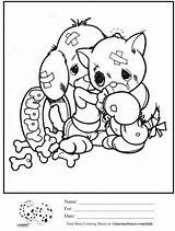 Coloring Pages Precious Moments Kids Puppy Cat Boxing Kitty Colouring Sheets Ginormasource Choose Board Kittens sketch template