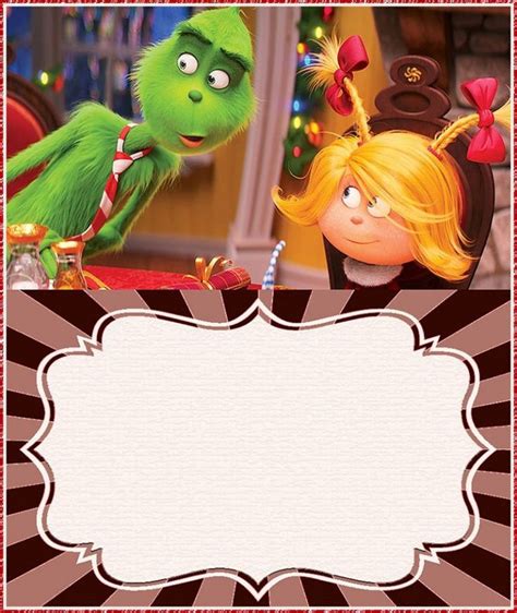 grinch printable christmas party invitations  grinch christmas