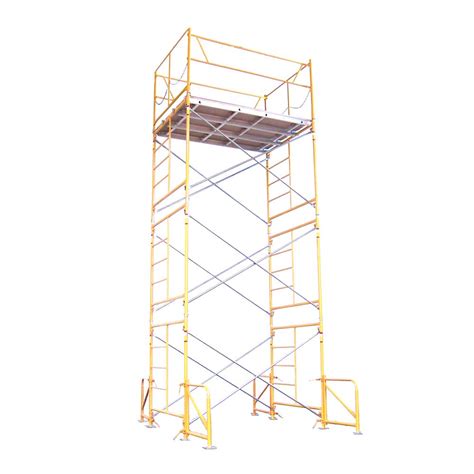 fortress industries llc  foot   foot   foot scaffold tower wbaseplates  home depot