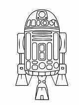 Droid Coloring Star Wars Pages Getcolorings Color sketch template