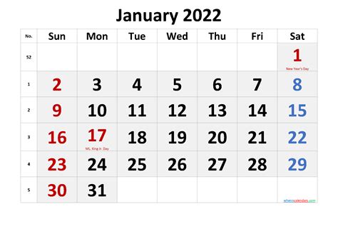 printable january  calendar   png