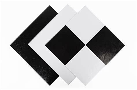 Vinyl Floor Tiles Black White Rhino Champion Pisa Black White