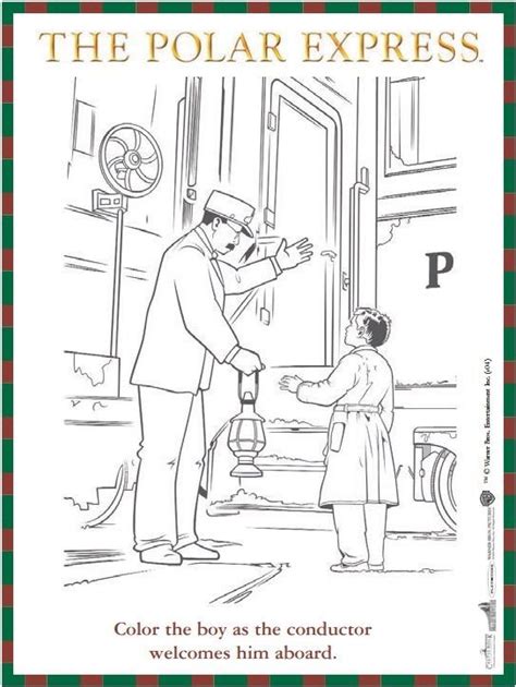 polar express christmas coloring pages learny kids