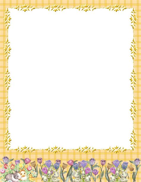 printable stationery easter