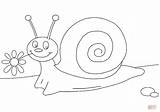 Dibujos Animados Snail Caracol Jardin sketch template