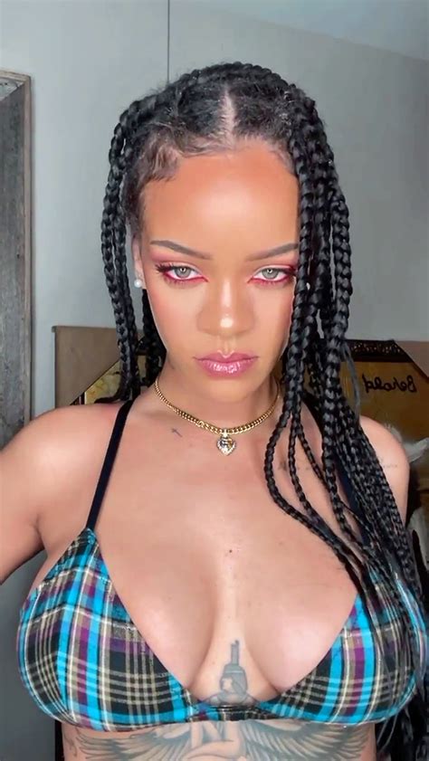 Rihanna Almost Slips Out Of Bra As She Shows Off Some Skin While Posing