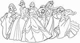 Coloring Pages Princess Disney Printable Popular sketch template