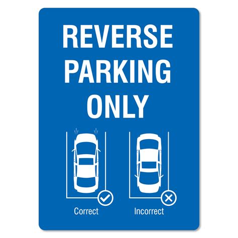 parking sign reverse parking   signmaker