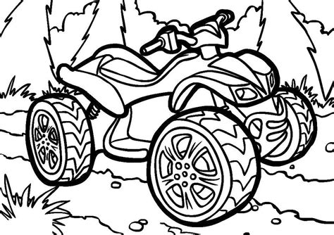 atv coloring pages    print