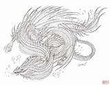 Coloring Dragon Sea Serpent Pages Printable Monster Fire Dragons Supercoloring Snake Colouring Adult Books Comments Book Skip Main sketch template
