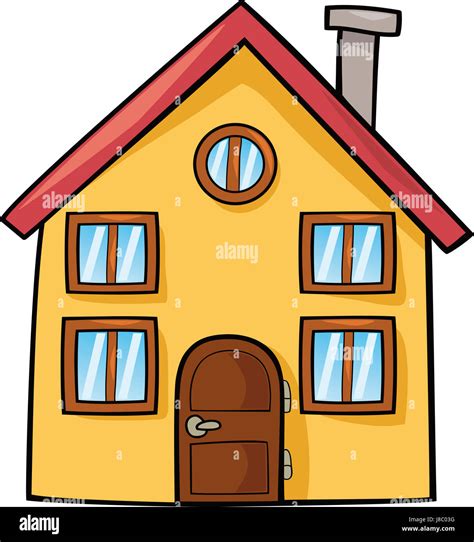 house building household illustration residence cartoon child children stock photo alamy