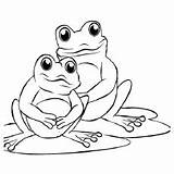 Frog Coloring Pages Baby Delightful Mama Ones Little sketch template