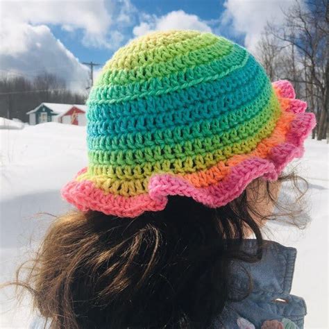 digital  crochet bucket hat pattern etsy