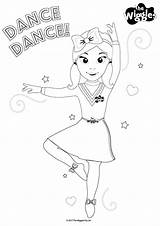 Wiggles Emma Pages Coloring Kids Drawing Colouring Color Birthday Wiggle Activity Dancer Printable Template Print Ballerina Drawings Getcolorings Games Paintingvalley sketch template