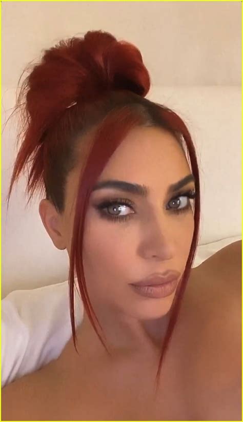 kim kardashian debuts new red hair and no it s not a wig photo 4466361