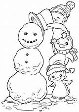 Snowman Penguin Riscos Natalinos Tulamama Penguins sketch template