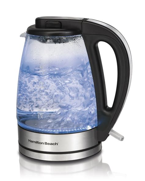 hamilton beach  glass electric kettle  liter