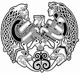 Celtic Norse Welsh Coloring Pages Symbols Clipart Designs Knot Celtiques Pattern Patterns Motif Dragon Tattoo Celtique Viking Tattoos Suggests Mythology sketch template