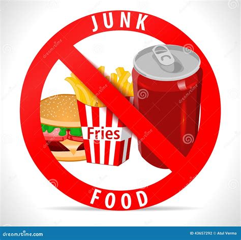 junk food poster  fries burger cold drink icons stock vector