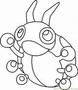 Ledyba Pokémon Coloringpages101 sketch template