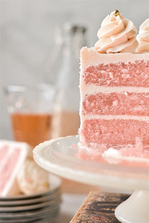 pink champagne cake  champagne buttercream curly girl kitchen