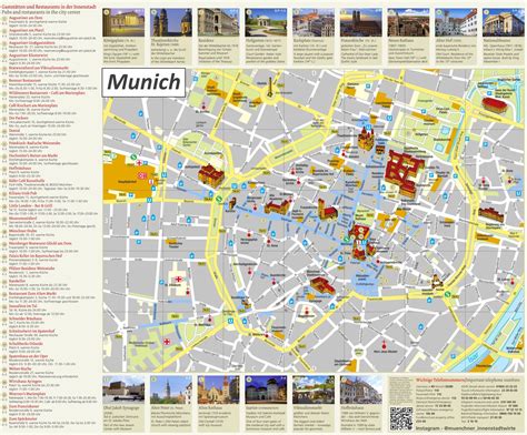 tourist map  munich