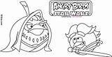 Angry Birds Wars Star Coloring Pages Printable Good Games December sketch template