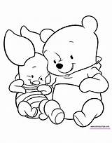 Pooh Baby Winnie Coloring Pages Piglet Drawing Disney Disneyclips Cute Tigger Printable Eeyore Book Happy Funstuff sketch template