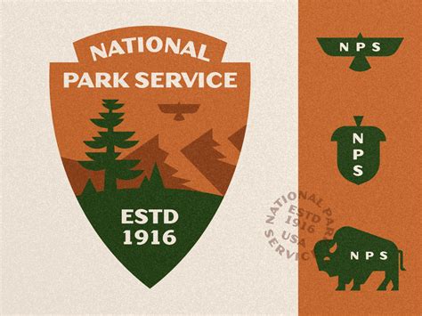 national park logo icon logo design