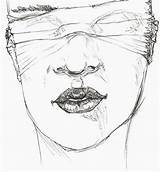 Blindfold Drawing Drawings Deviantart Line Draw sketch template