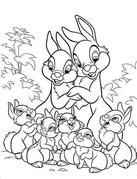 family bunnies coloring pages  kids  printable bunnies coloring
