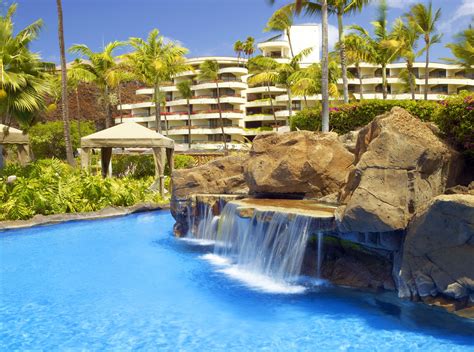 swim  waterfalls  sheraton mauis oceanfront pool hawaii