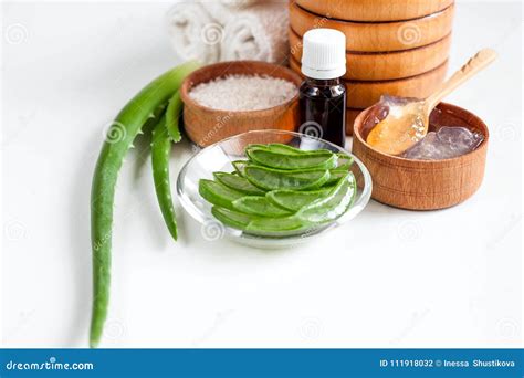 aloe vera  spa treatments massage  shower stock photo image
