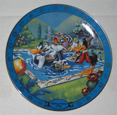 sold looney tunes ceramic collector plate summertime fun